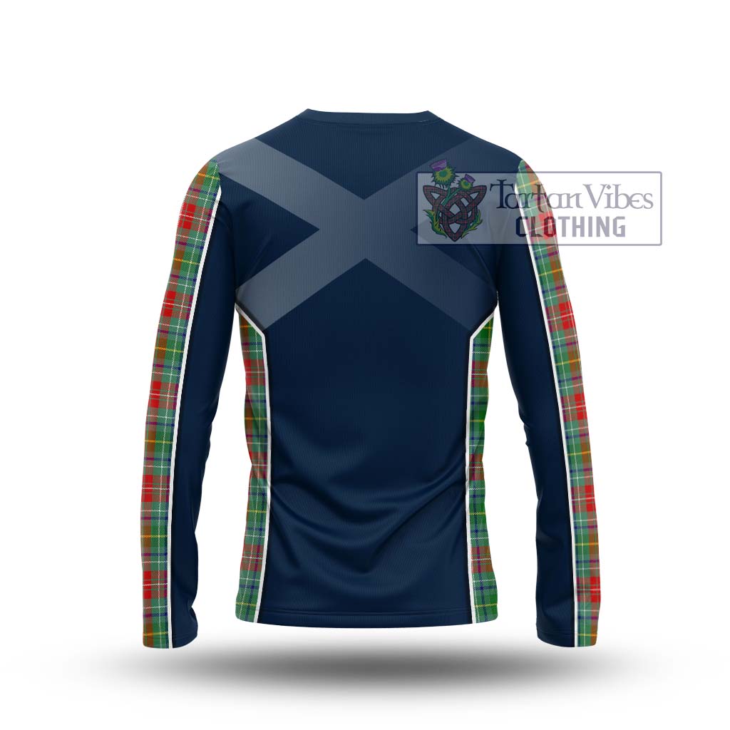 Tartan Vibes Clothing Muirhead Tartan Long Sleeve T-Shirt with Family Crest and Lion Rampant Vibes Sport Style