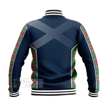 Muirhead Tartan Baseball Jacket with Family Crest and Scottish Thistle Vibes Sport Style