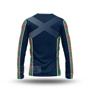 Muirhead Tartan Long Sleeve T-Shirt with Family Crest and Scottish Thistle Vibes Sport Style