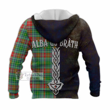 Muirhead Tartan Family Crest Knitted Hoodie Alba Gu Brath Be Brave Lion Ancient Style - Tartan Vibes Clothing