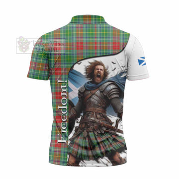 Muirhead Crest Tartan Zipper Polo Shirt Inspired by the Freedom of Scottish Warrior