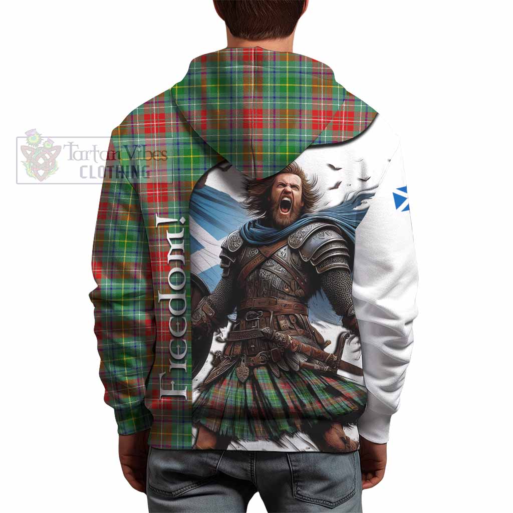 Tartan Vibes Clothing Muirhead Crest Tartan Hoodie Inspired by the Freedom of Scottish Warrior