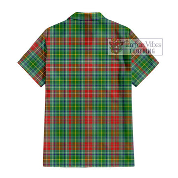 Muirhead Tartan Short Sleeve Button Shirt with Family Crest DNA In Me Style