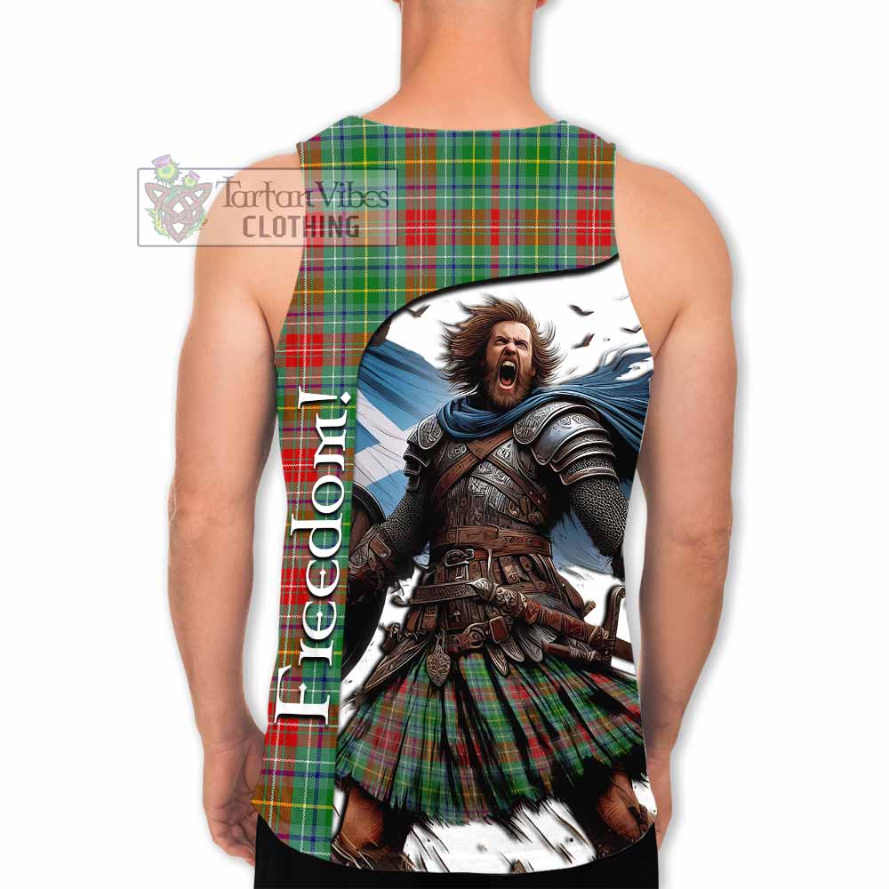 Tartan Vibes Clothing Muirhead Crest Tartan Men's Tank Top Inspired by the Freedom of Scottish Warrior