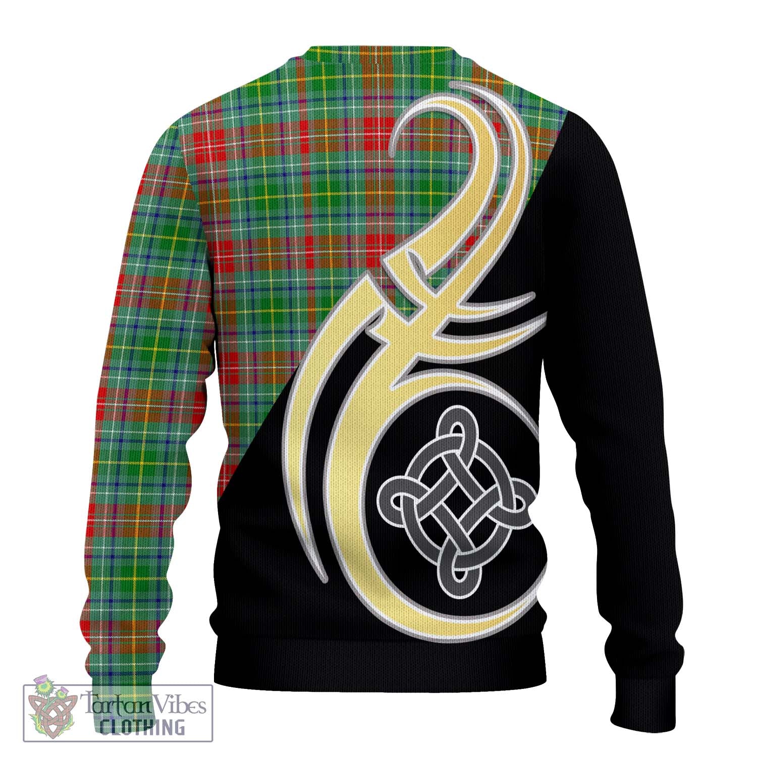 Muirhead Tartan Knitted Sweater with Family Crest and Celtic Symbol Style - Tartan Vibes Clothing