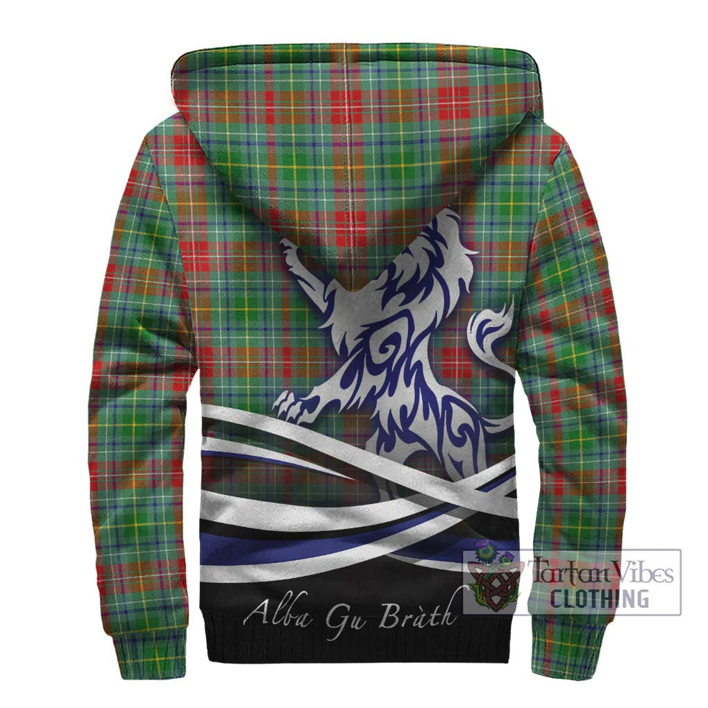 Muirhead Tartan Sherpa Hoodie with Alba Gu Brath Regal Lion Emblem - Tartanvibesclothing Shop