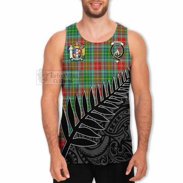 Muirhead Crest Tartan Men's Tank Top with New Zealand Silver Fern Half Style