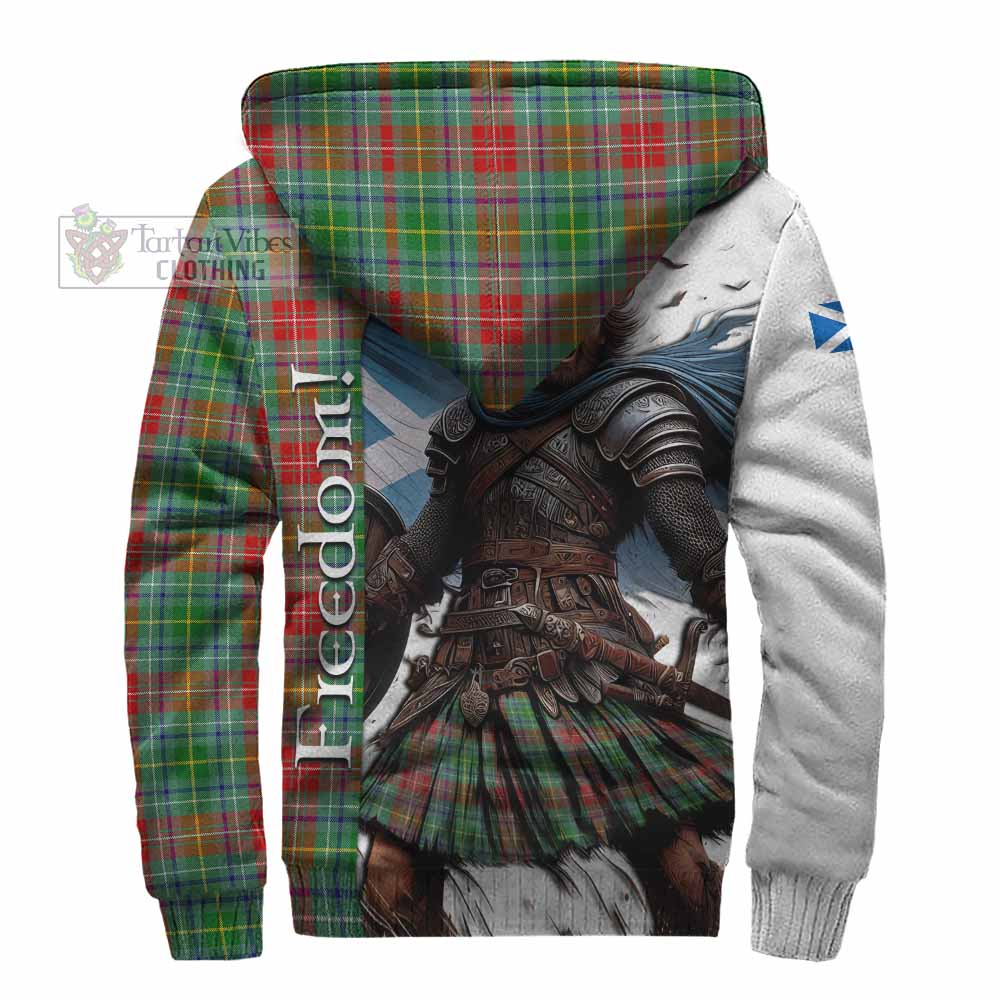 Tartan Vibes Clothing Muirhead Crest Tartan Sherpa Hoodie Inspired by the Freedom of Scottish Warrior