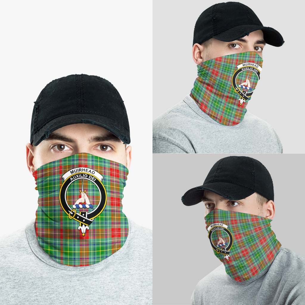 Muirhead Tartan Neck Gaiters, Tartan Bandanas, Tartan Head Band with Family Crest