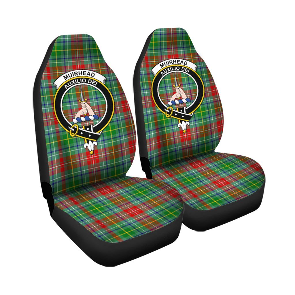 Muirhead Tartan Car Seat Cover with Family Crest - Tartanvibesclothing