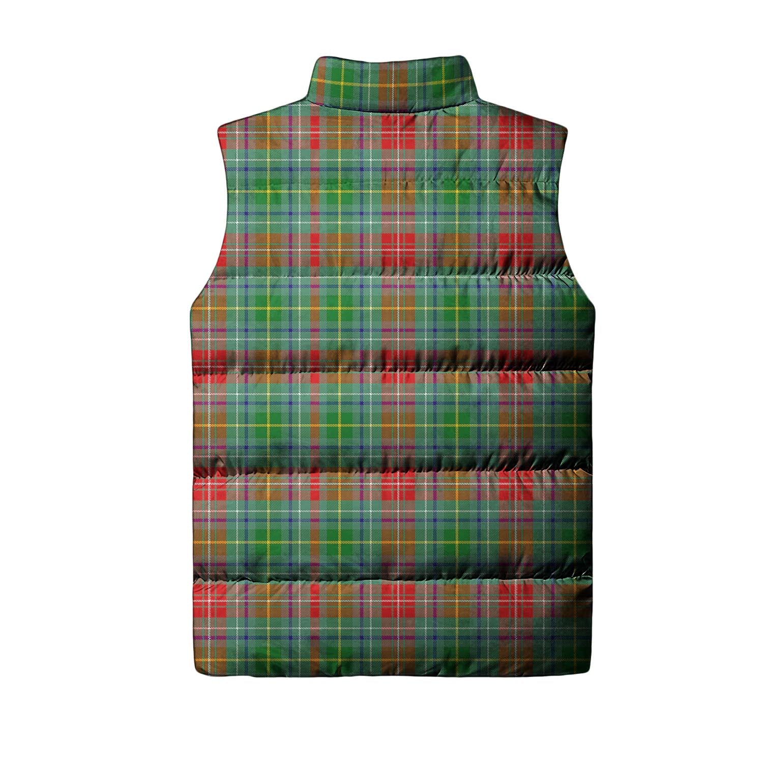 Muirhead Tartan Sleeveless Puffer Jacket with Family Crest - Tartanvibesclothing