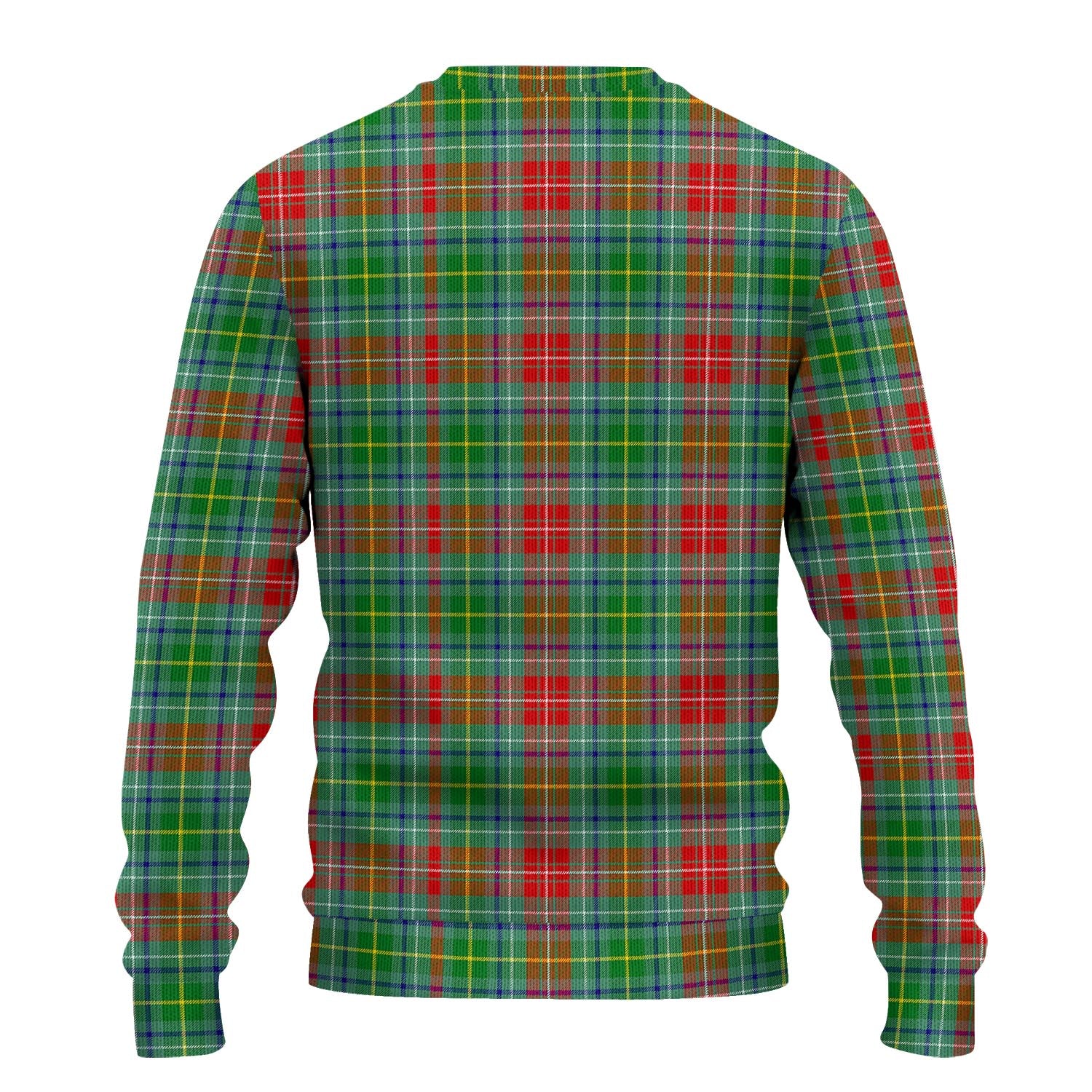 Muirhead Tartan Knitted Sweater with Family Crest - Tartanvibesclothing