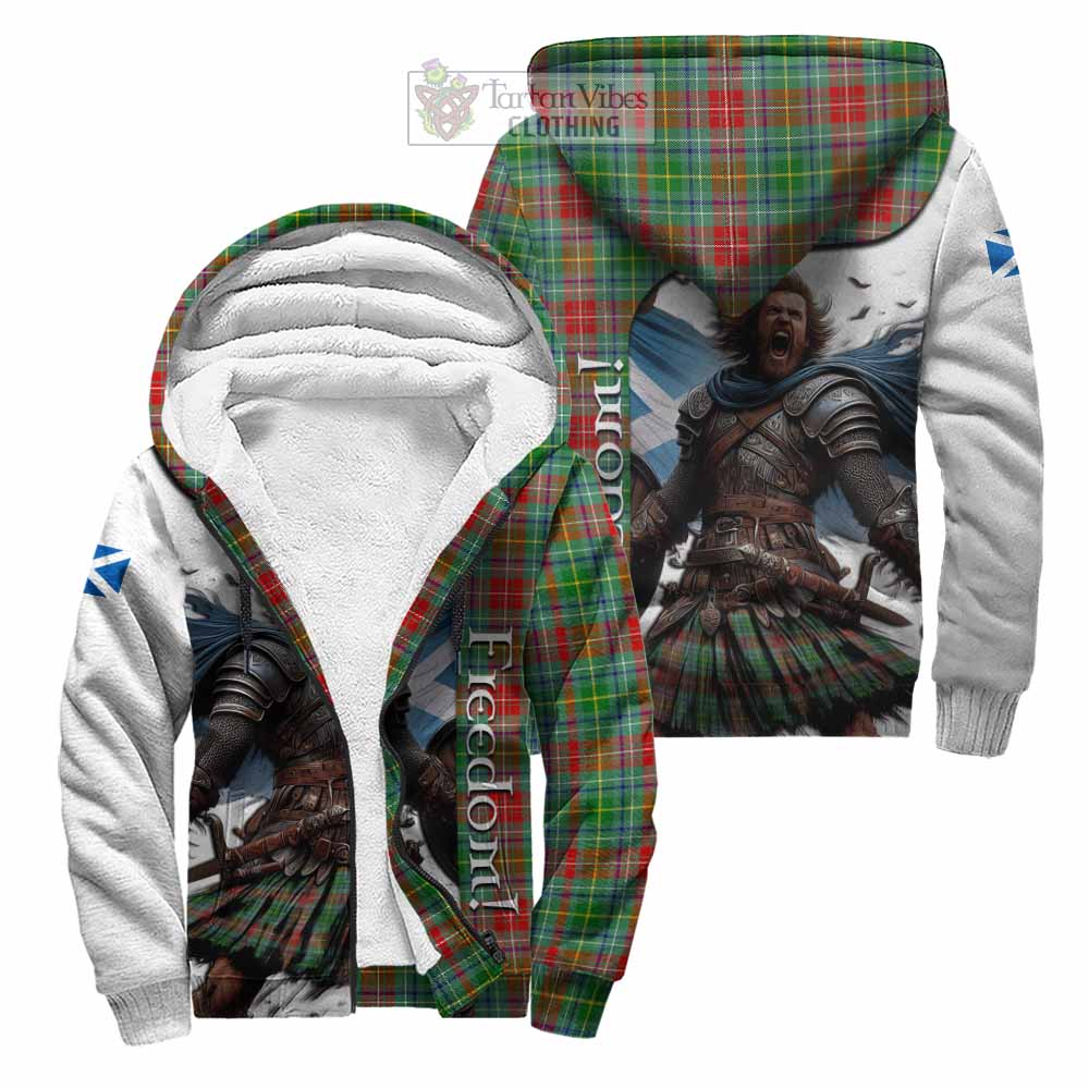 Tartan Vibes Clothing Muirhead Crest Tartan Sherpa Hoodie Inspired by the Freedom of Scottish Warrior