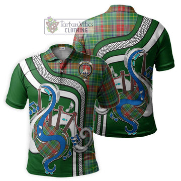 Muirhead Tartan Polo Shirt with Epic Bagpipe Style