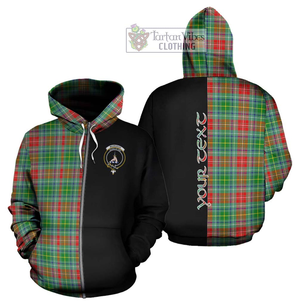 Muirhead Tartan Hoodie with Family Crest and Half Of Me Style - Tartanvibesclothing Shop