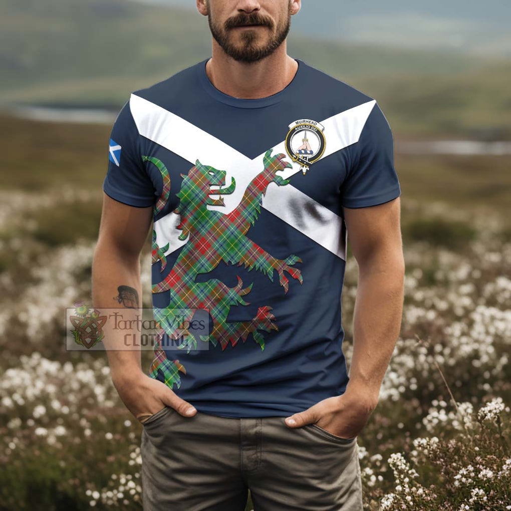 Tartan Vibes Clothing Muirhead Tartan Lion Rampant T-Shirt – Proudly Display Your Heritage with Alba Gu Brath and Clan Name