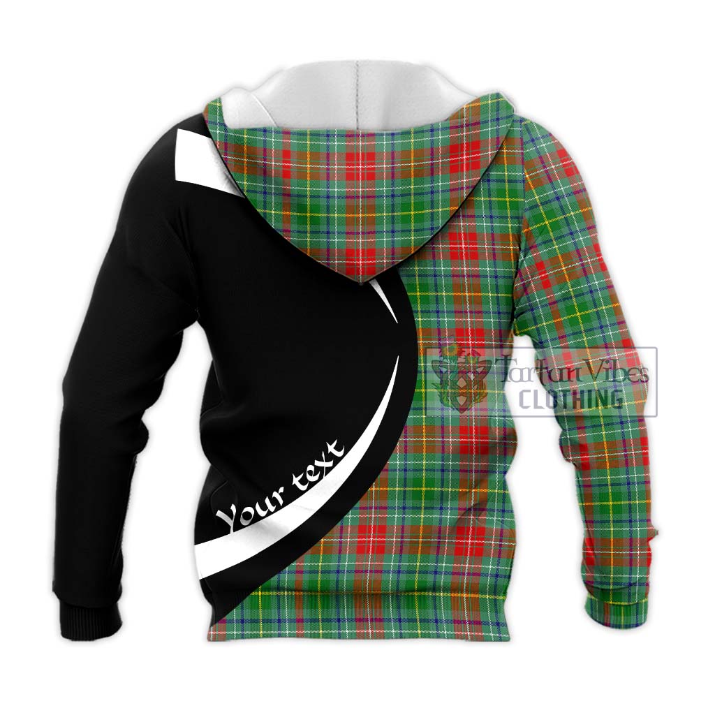 Muirhead Tartan Knitted Hoodie with Family Crest Circle Style - Tartan Vibes Clothing