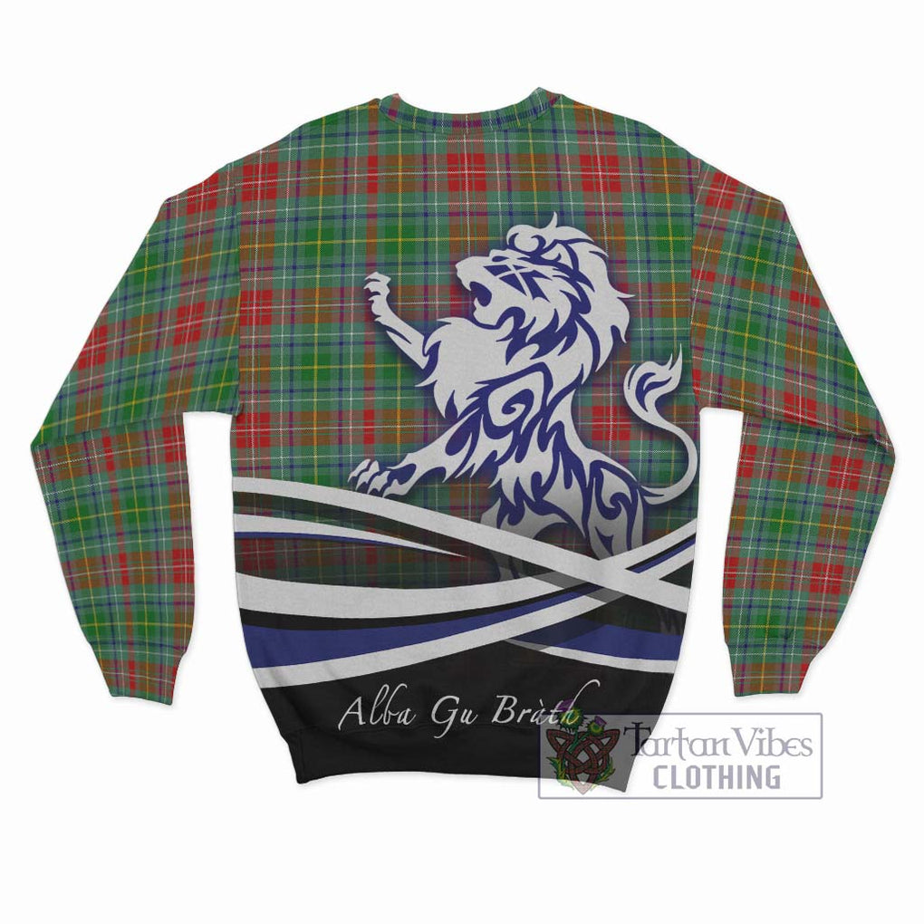 Muirhead Tartan Sweatshirt with Alba Gu Brath Regal Lion Emblem - Tartanvibesclothing Shop