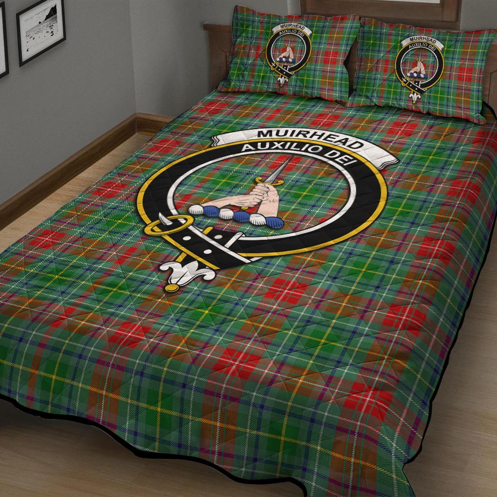 Muirhead Tartan Quilt Bed Set with Family Crest