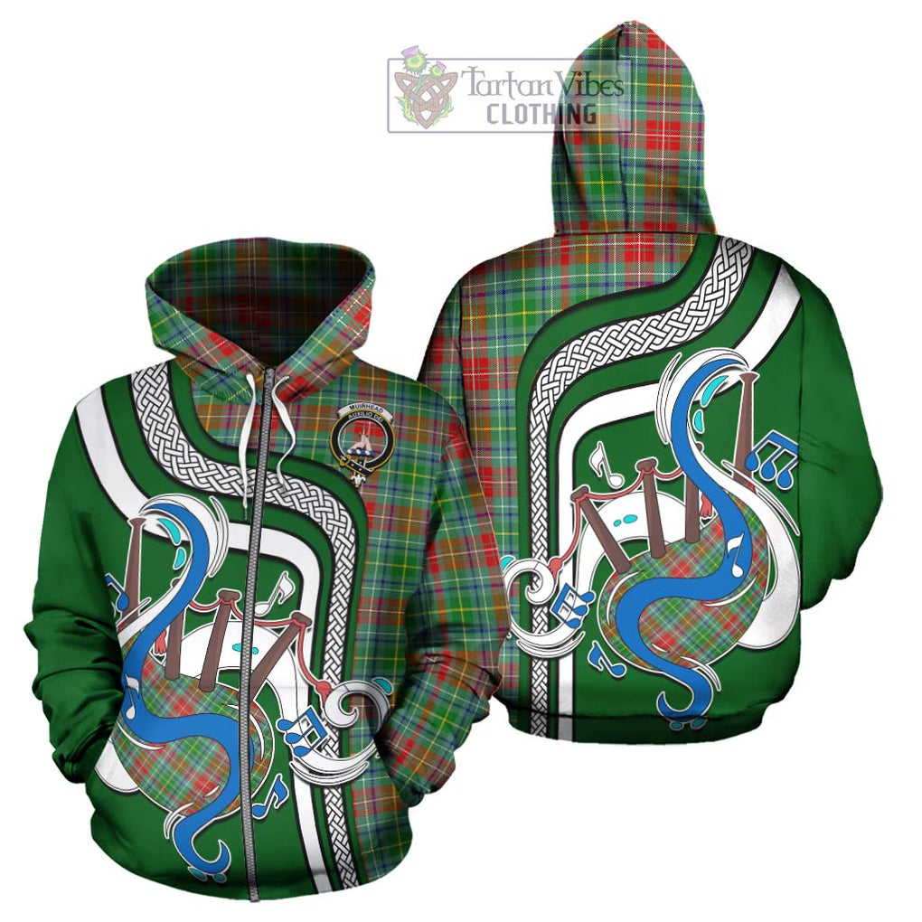 Muirhead Tartan Hoodie with Epic Bagpipe Style - Tartanvibesclothing Shop