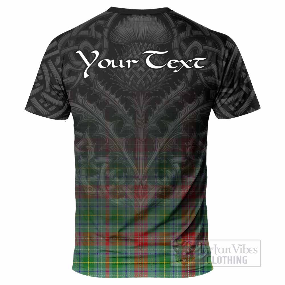 Tartan Vibes Clothing Muirhead Tartan T-Shirt with Family Crest Celtic Thistle Vibes