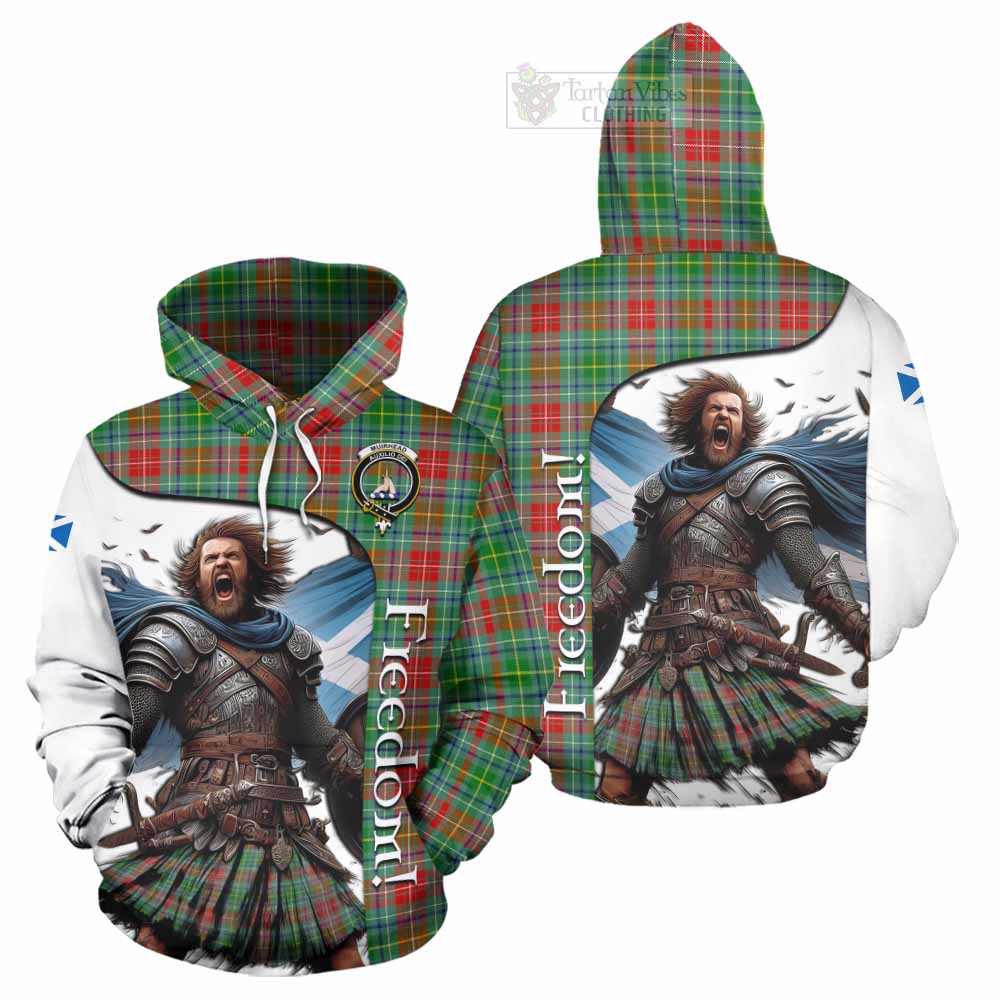 Tartan Vibes Clothing Muirhead Crest Tartan Hoodie Inspired by the Freedom of Scottish Warrior