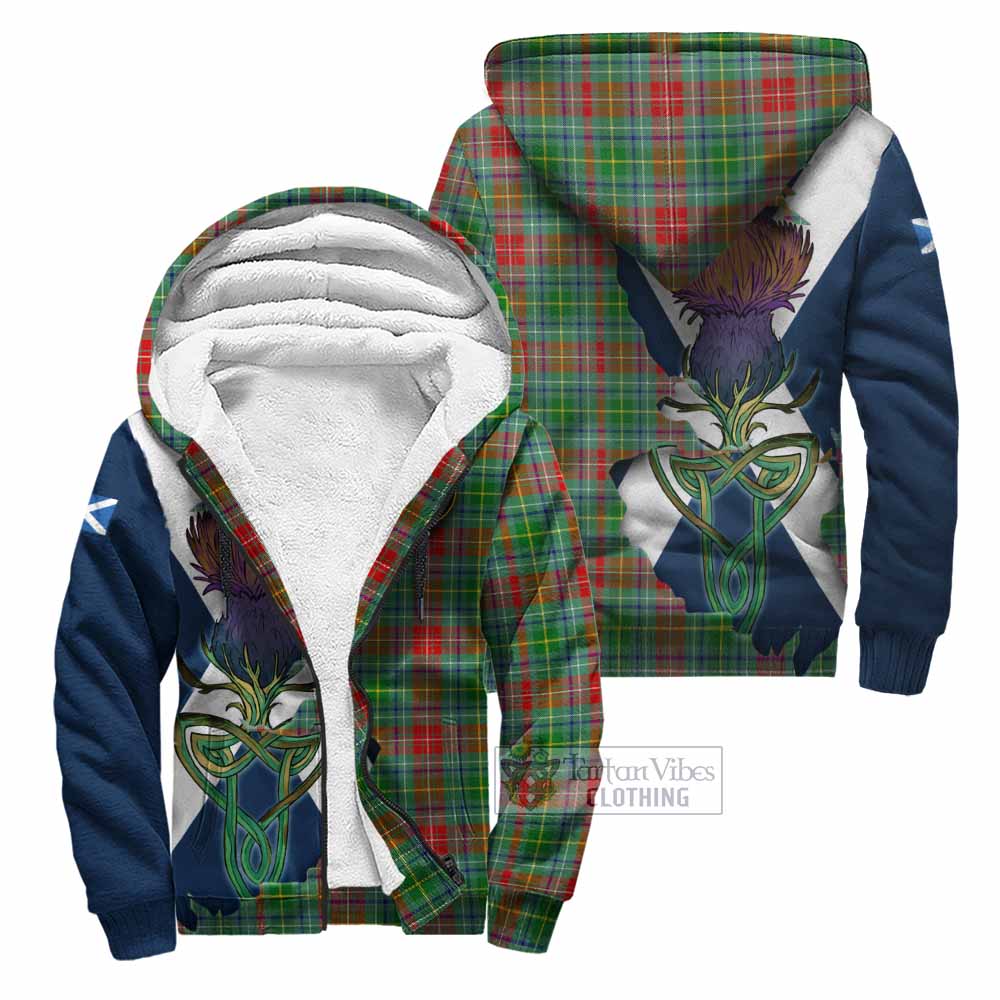 Muirhead Tartan Family Crest Sherpa Hoodie Scottish Thistle Celtic Inspired Unisex - Tartan Vibes Clothing