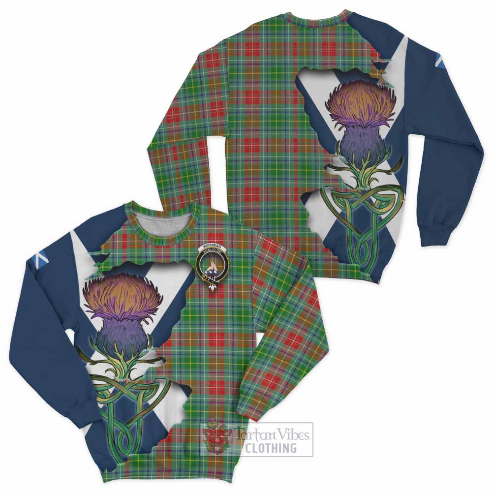 Muirhead Tartan Family Crest Sweatshirt Scottish Thistle Celtic Inspired - Tartan Vibes Clothing