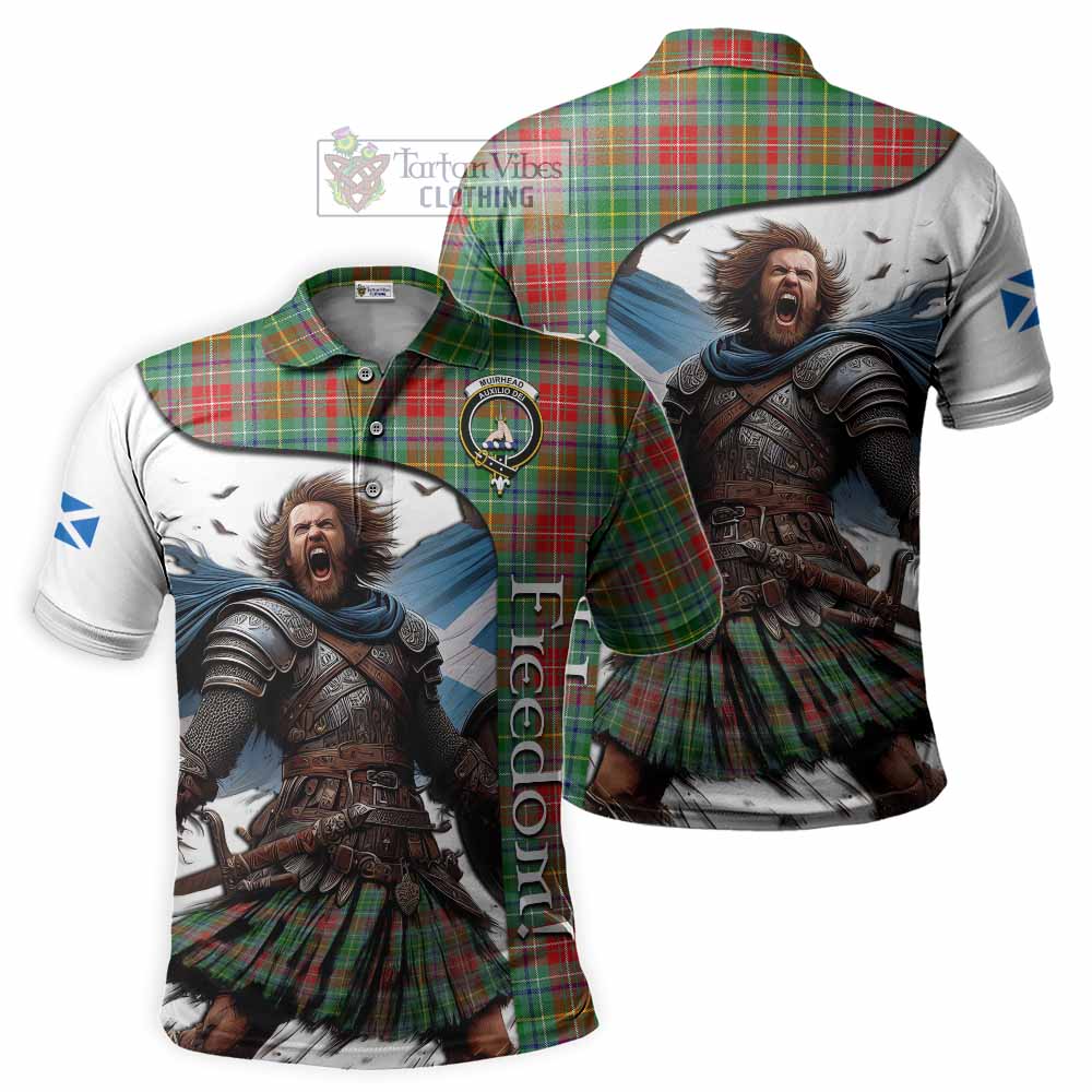 Tartan Vibes Clothing Muirhead Crest Tartan Polo Shirt Inspired by the Freedom of Scottish Warrior