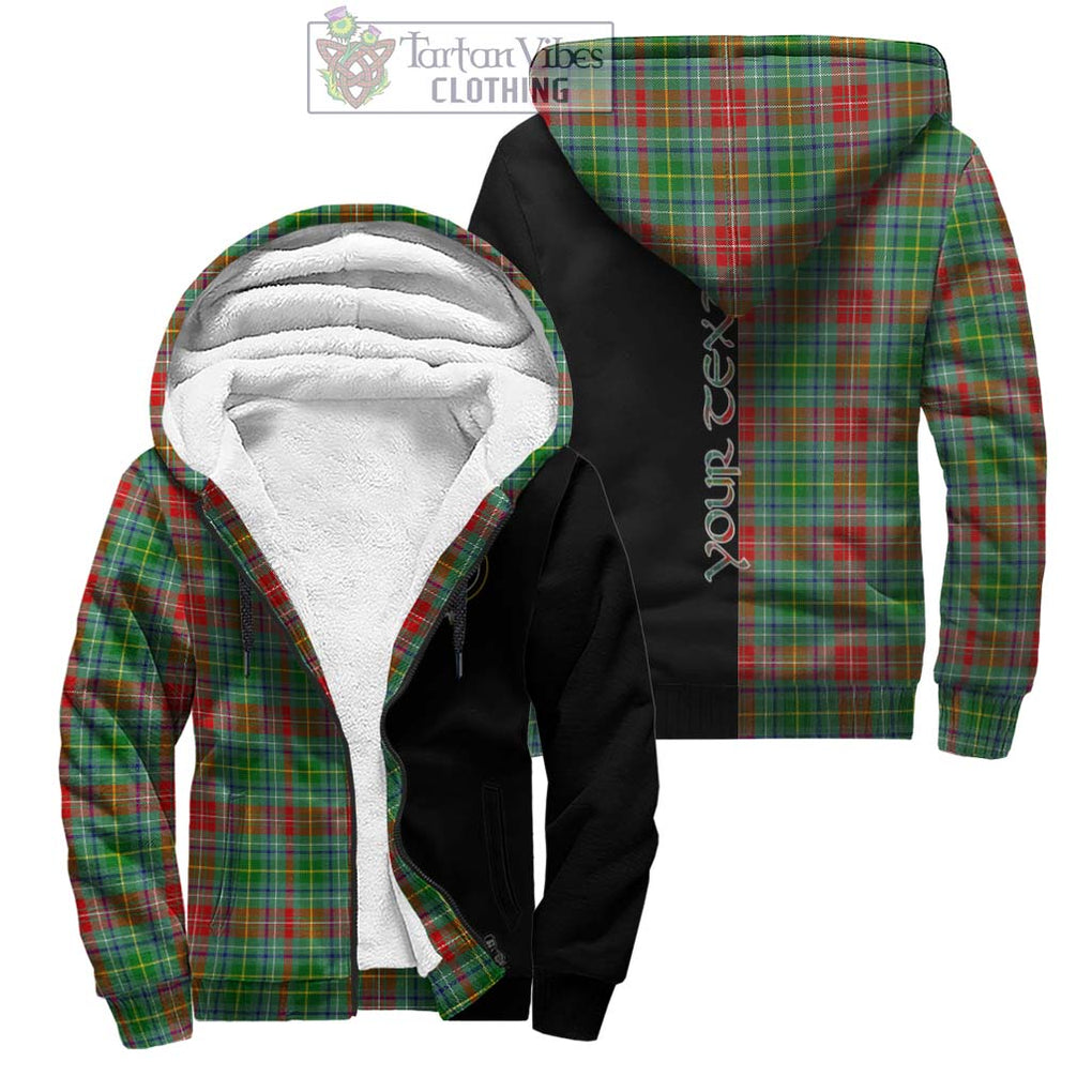 Muirhead Tartan Sherpa Hoodie with Family Crest and Half Of Me Style Unisex - Tartanvibesclothing Shop