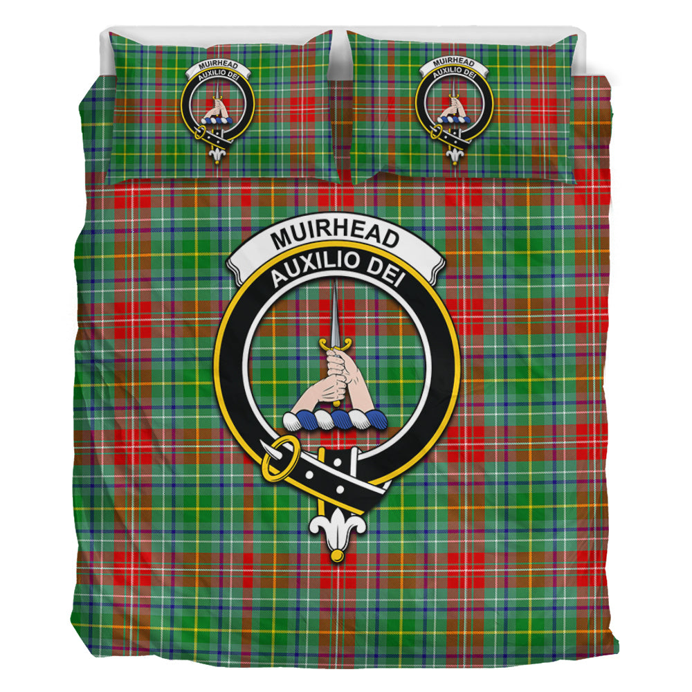 Muirhead Tartan Bedding Set with Family Crest - Tartan Vibes Clothing