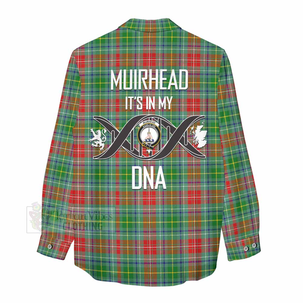 Tartan Vibes Clothing Muirhead Tartan Women's Casual Shirt with Family Crest DNA In Me Style