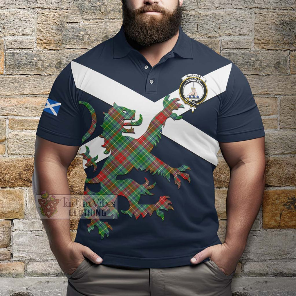 Tartan Vibes Clothing Muirhead Tartan Lion Rampant Polo Shirt – Proudly Display Your Heritage with Alba Gu Brath and Clan Name