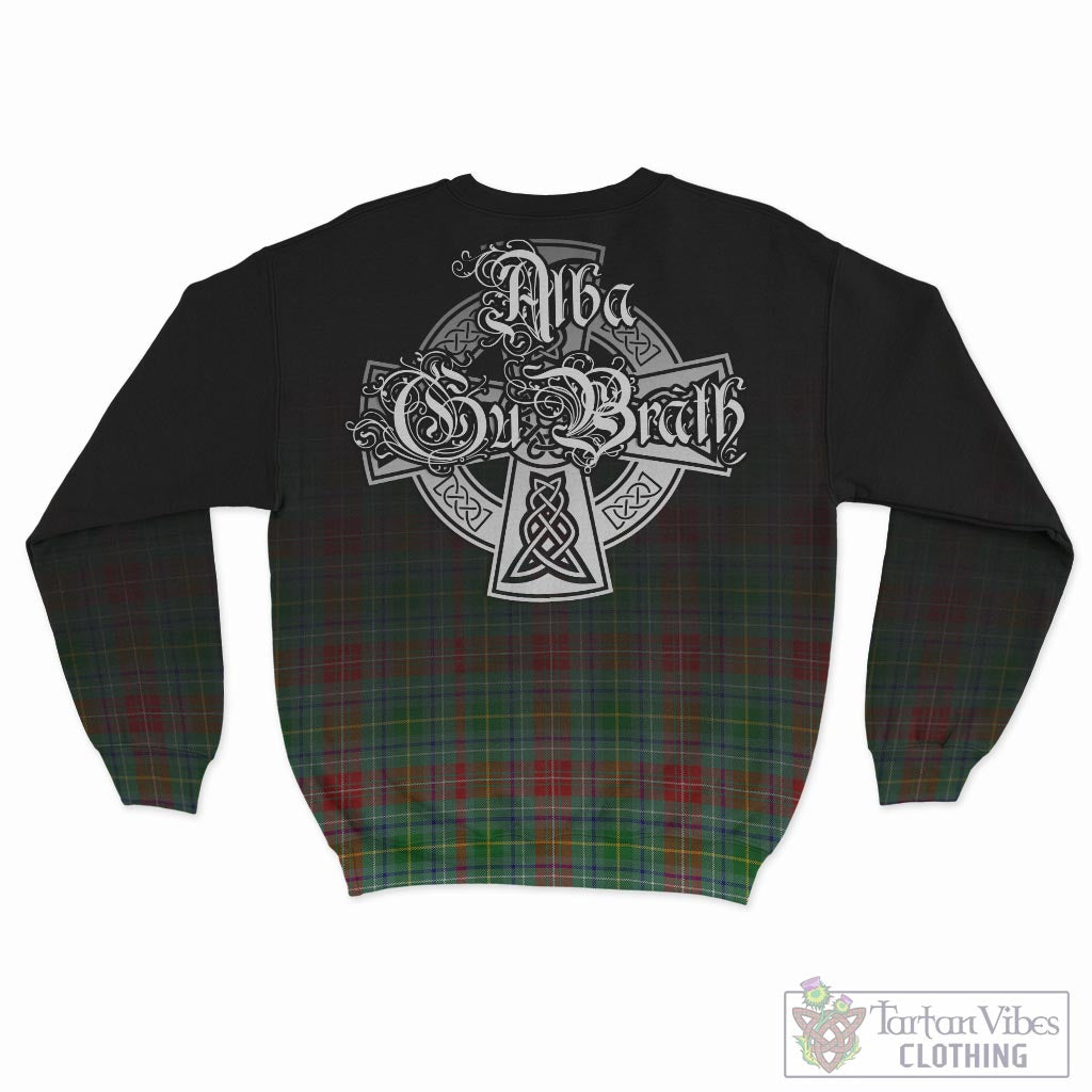 Tartan Vibes Clothing Muirhead Tartan Sweatshirt Featuring Alba Gu Brath Family Crest Celtic Inspired
