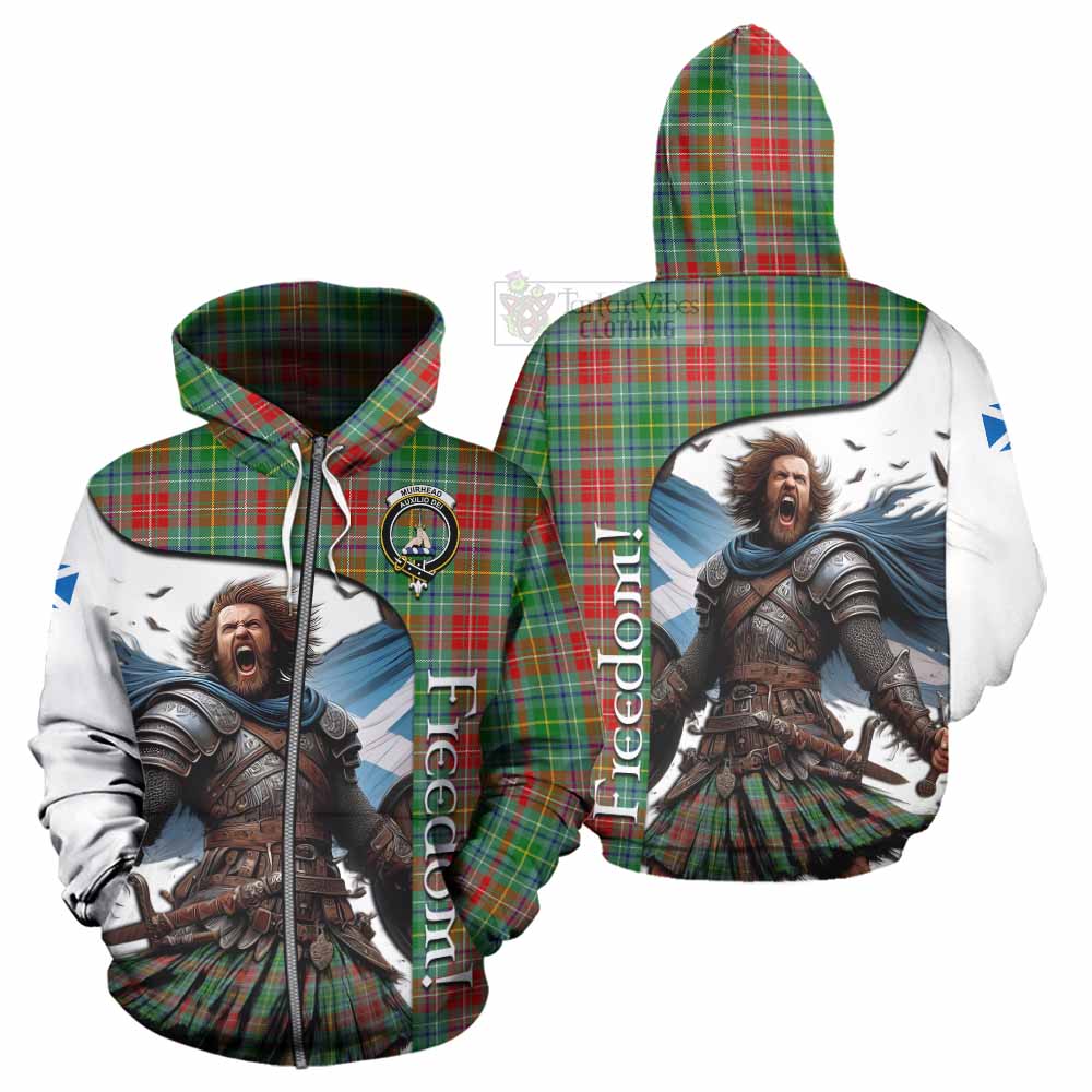 Tartan Vibes Clothing Muirhead Crest Tartan Hoodie Inspired by the Freedom of Scottish Warrior