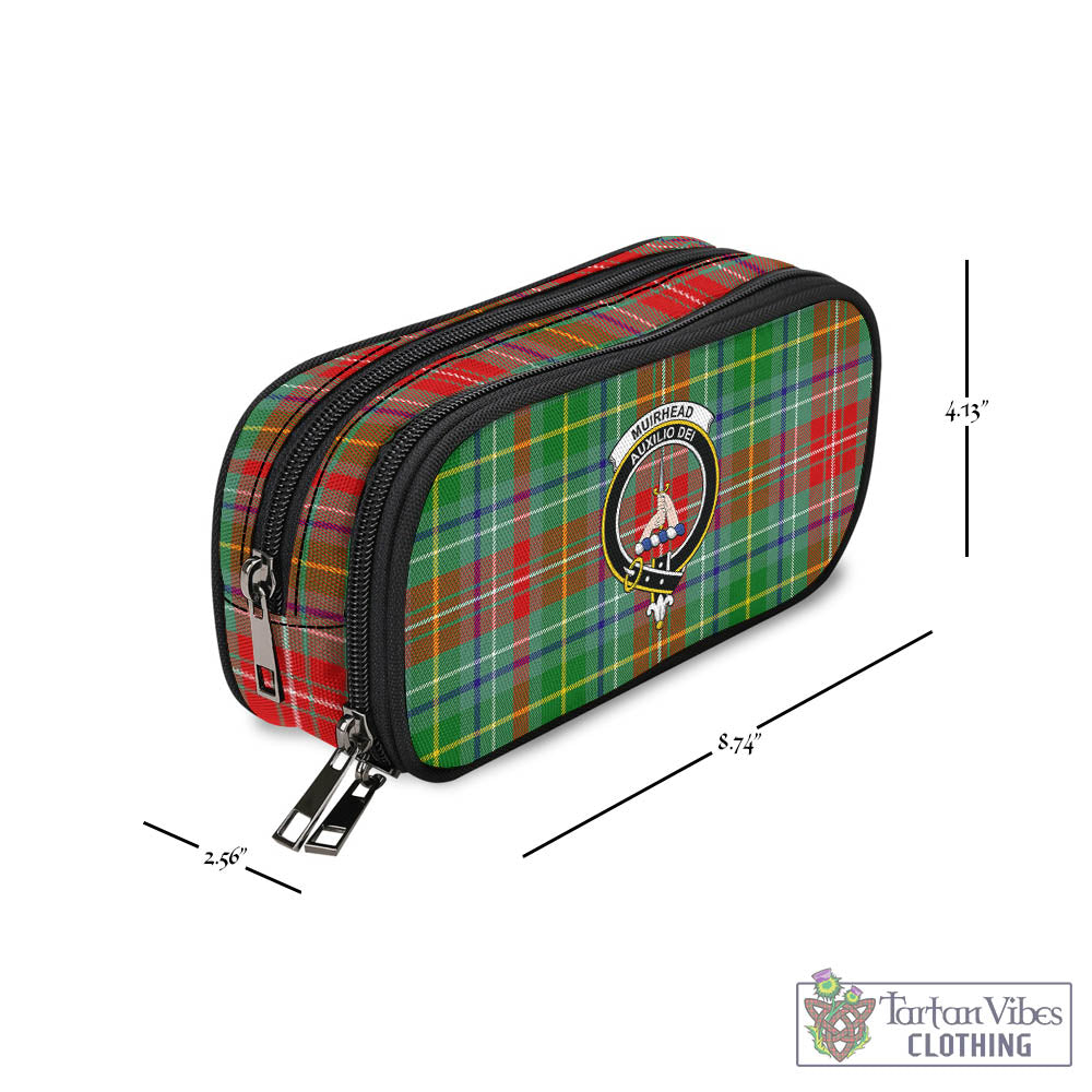 Tartan Vibes Clothing Muirhead Tartan Pen and Pencil Case with Family Crest