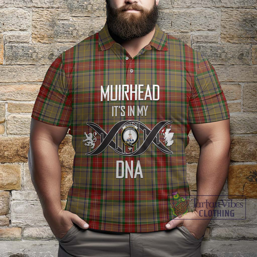 Muirhead Old Tartan Polo Shirt with Family Crest DNA In Me Style Kid - Tartanvibesclothing Shop