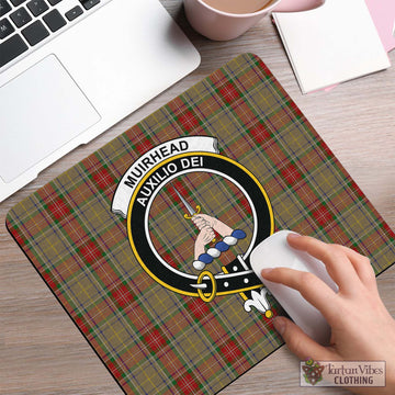 Muirhead Old Tartan Mouse Pad with Family Crest