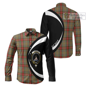 Muirhead Old Tartan Long Sleeve Button Up with Family Crest Circle Style