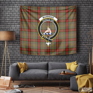Muirhead Old Tartan Tapestry Wall Hanging and Home Decor for Room with Family Crest