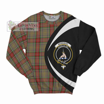 Muirhead Old Tartan Sweatshirt with Family Crest Circle Style