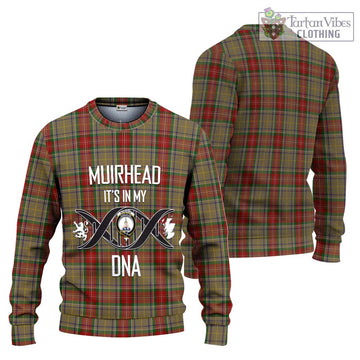 Muirhead Old Tartan Knitted Sweater with Family Crest DNA In Me Style