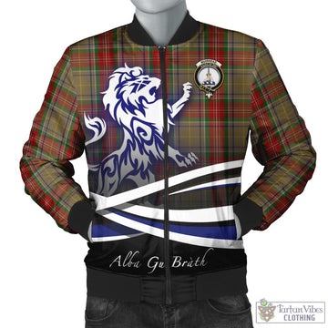 Muirhead Old Tartan Bomber Jacket with Alba Gu Brath Regal Lion Emblem