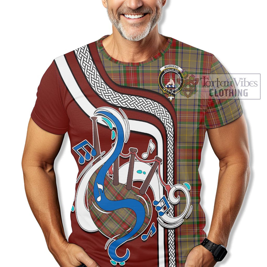 Muirhead Old Tartan T-Shirt with Epic Bagpipe Style Kid's Shirt - Tartanvibesclothing Shop