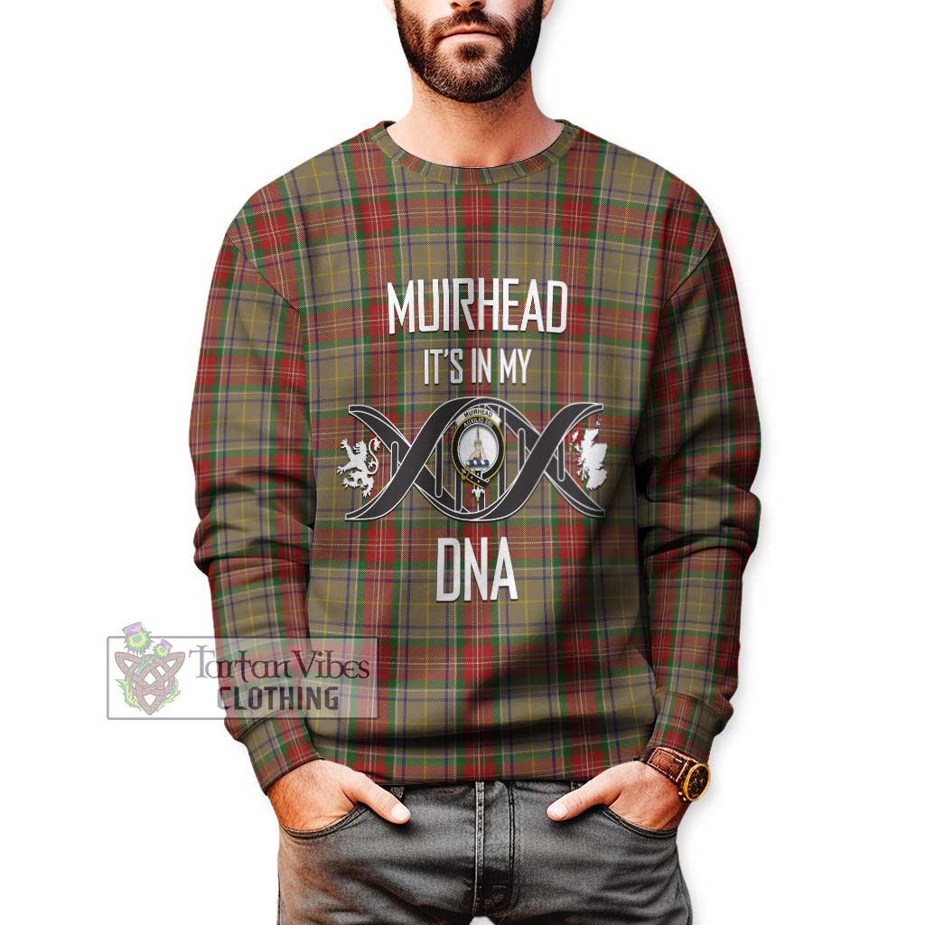 Tartan Vibes Clothing Muirhead Old Tartan Sweatshirt with Family Crest DNA In Me Style