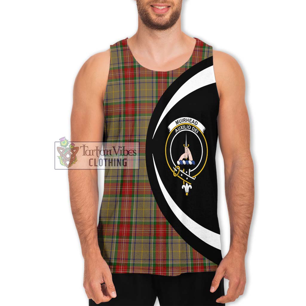 Muirhead Old Tartan Men's Tank Top with Family Crest Circle Style Men - Tartan Vibes Clothing