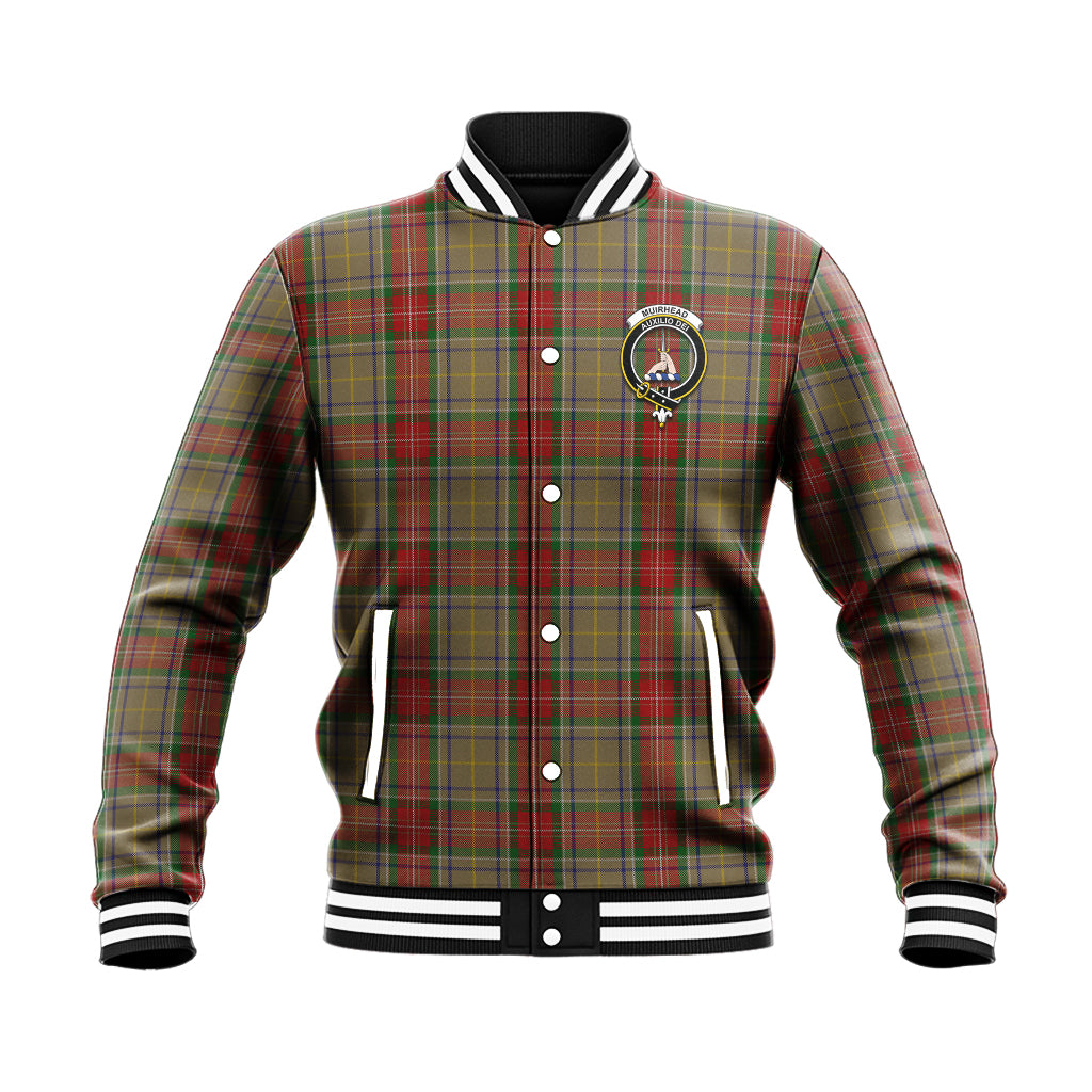 Muirhead Old Tartan Baseball Jacket with Family Crest - Tartan Vibes Clothing