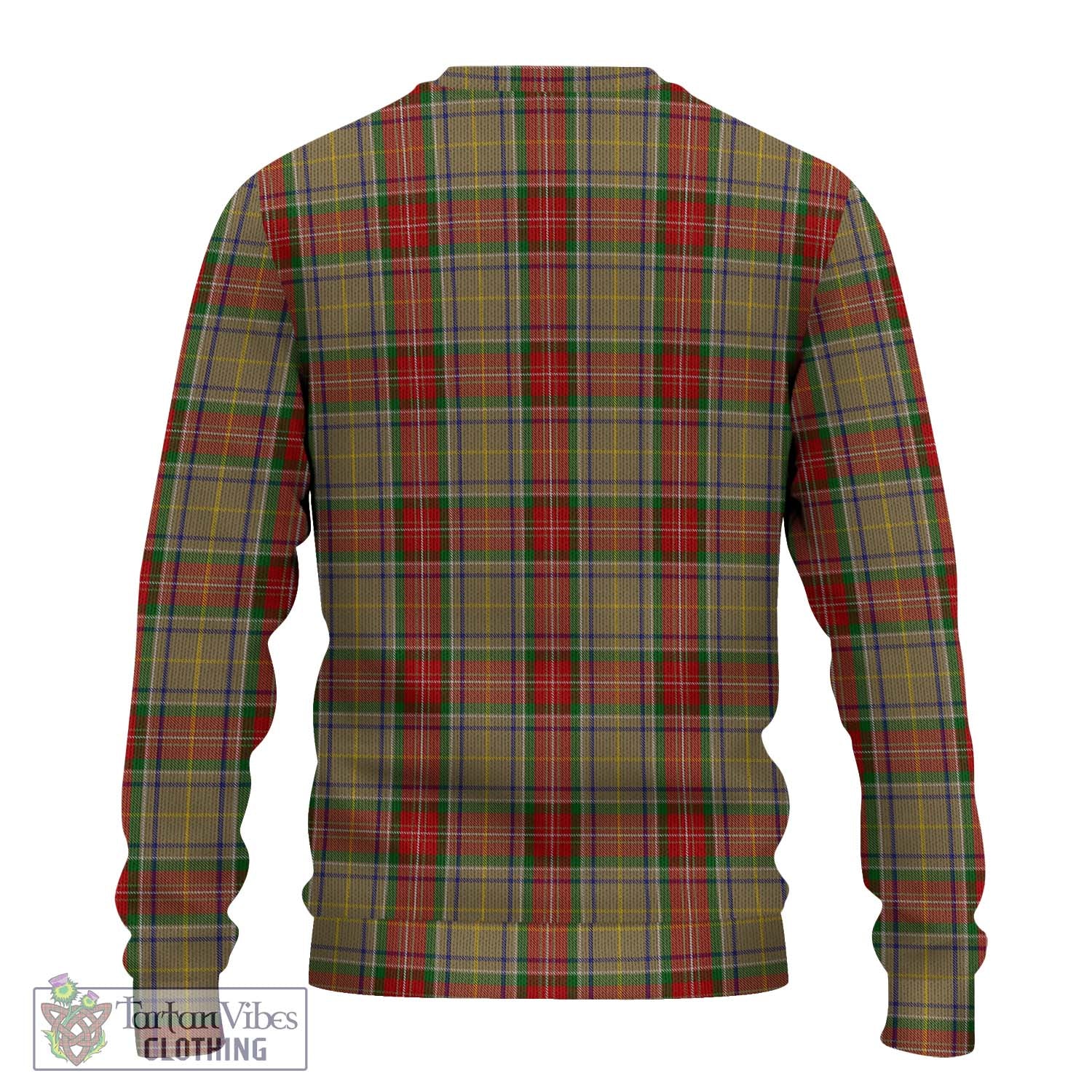 Tartan Vibes Clothing Muirhead Old Tartan Knitted Sweater with Family Crest DNA In Me Style