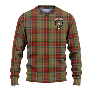 Muirhead Old Tartan Knitted Sweater with Family Crest