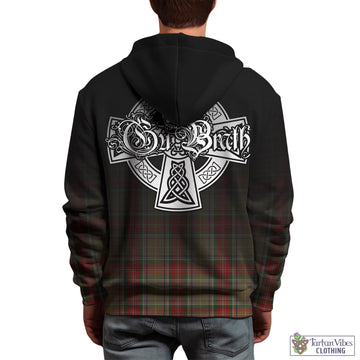 Muirhead Old Tartan Hoodie Featuring Alba Gu Brath Family Crest Celtic Inspired